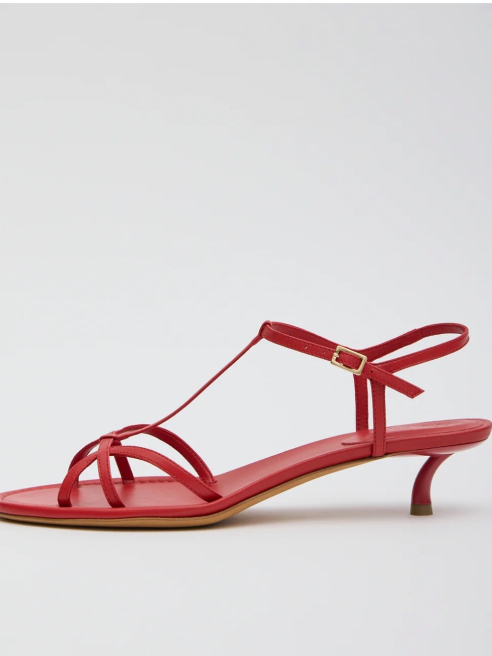 Tibi red Christopher Heel kitten heel sandal size 9.5 new with box